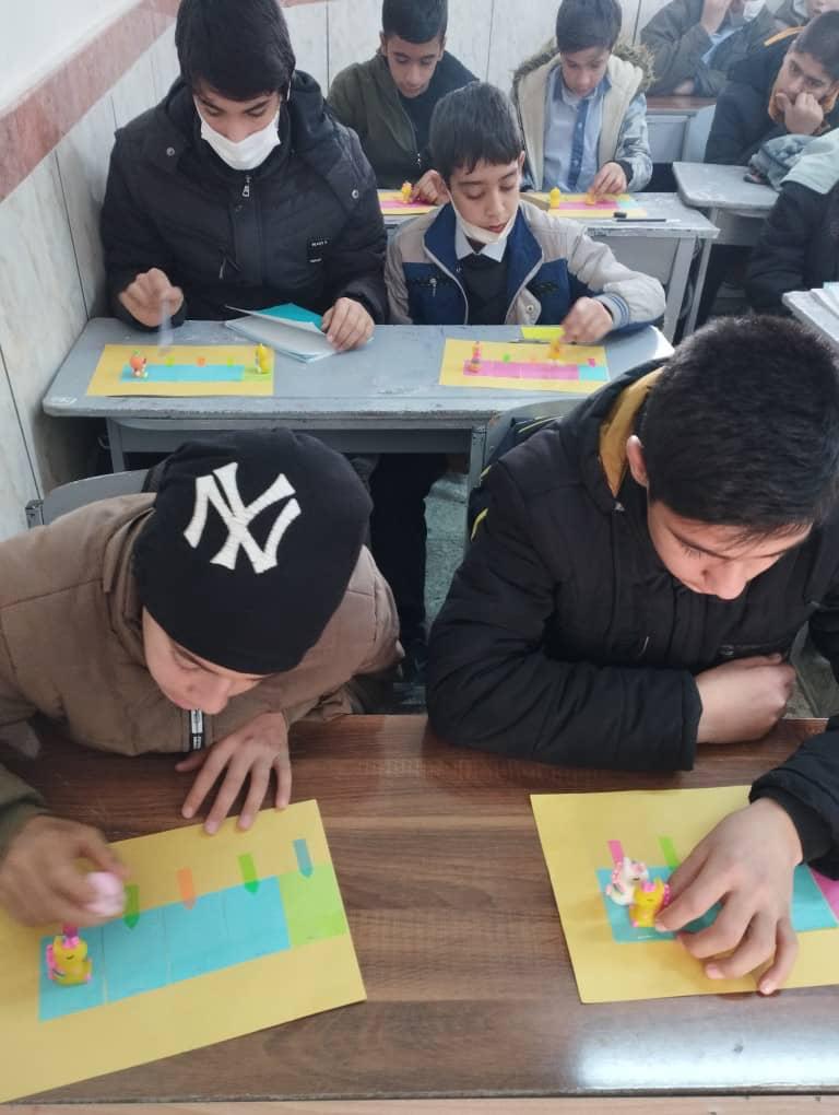 Fibonacci sequence workshop at Shams Shariat School